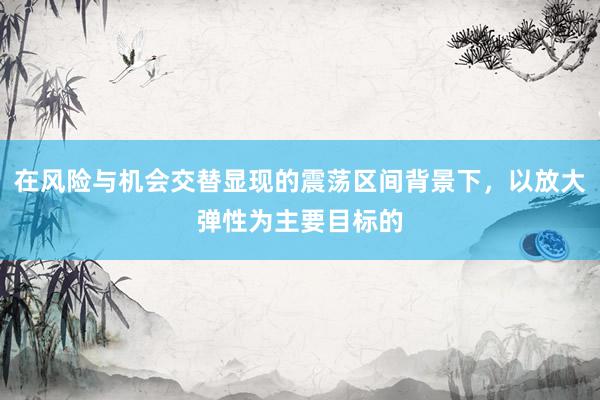 在风险与机会交替显现的震荡区间背景下，以放大弹性为主要目标的