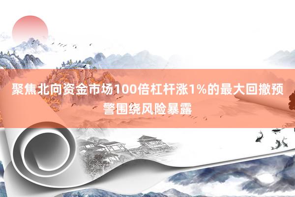 聚焦北向资金市场100倍杠杆涨1%的最大回撤预警围绕风险暴露